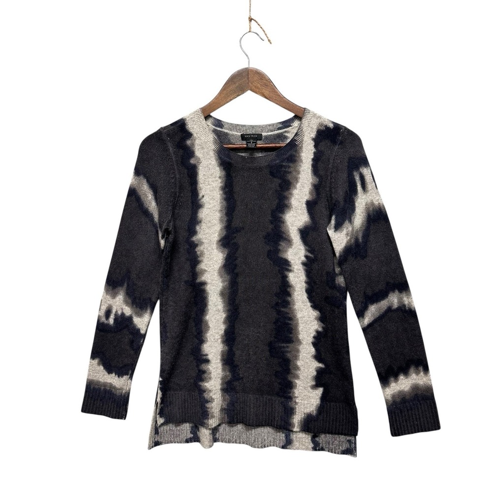 Only Mine Womens Tie Dye 2 Ply Cashmere Sweater Size S Round Neck Mature‎ Lux